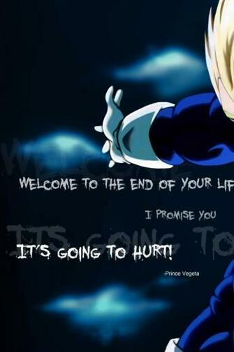 Wallpaper Vegeta Quotes Dragon Ball Z