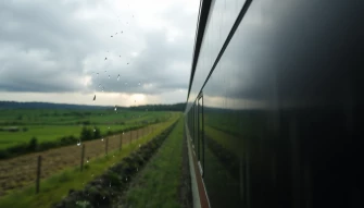 Rainy Train Wallpaper