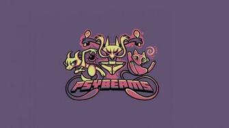 Pokemon Minimalistic Funny Mewtwo Mew Alakazam Wallpaper