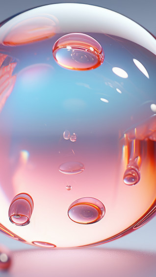 Wallpaper iPhone Pro Glass Colorful Ios Abstract