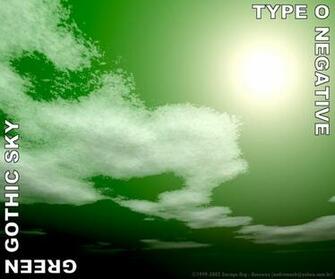 Wallpaper Type O Negative Green Gothic Sky By Beeswax Customize
