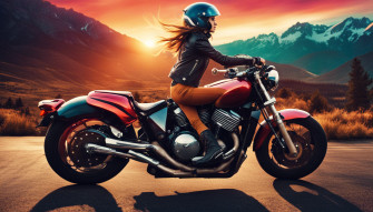 Motorcycle Girl Wallpaper