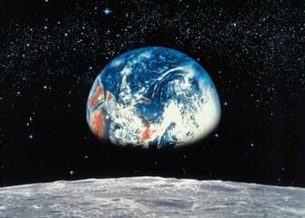 Earth And Moon From Space