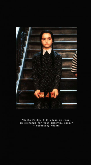 Wednesday Addams Wallpaper Ideas Hello Polly I Ll Clean My