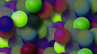 Wallpaper Balloons Colorful Mesh Set Variety 4k