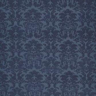 Navy Blue Damask Wallpaper