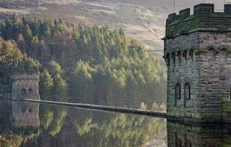 Wallpaper England Tower Dam Derbyshire Represent Visually What