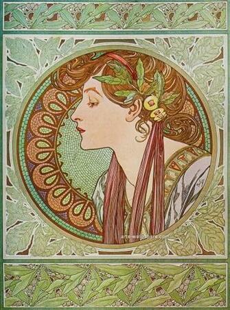 Aljanh Net Bright Alphonse Mucha Background Format