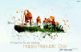 Proud To Be An Indian And Happy Republic Day Wallpaper With Dom Fi
