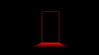 Black Red Door Wallpaper Computer Desktop Back Cool