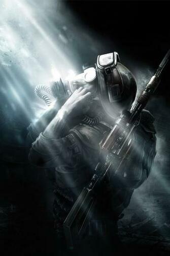 Wallpaper Metro Last Light Costume Man iPhone