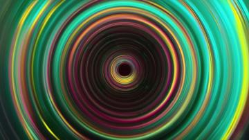 Desktop Wallpaper Multi Colors Abstract Glowing Circles 4k HD