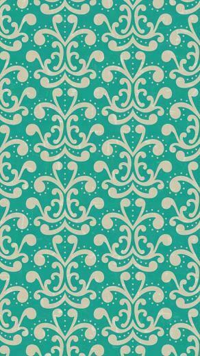Modern Elegant Teal Damask Pattern Amazing Photos In The World