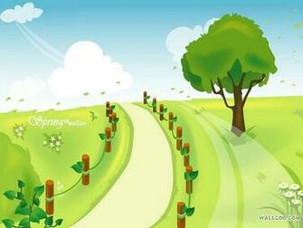 Spring Scene Vector Illustration Of 0164586b