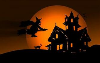 Witch In The Halloween Night HD Wallpaper