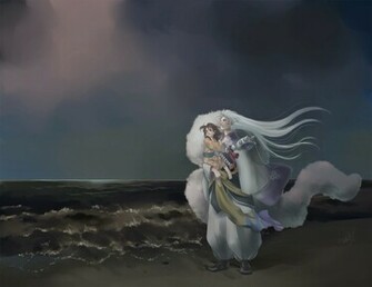 Sesshomaru And Rin Puppy Wallppaper Zones Collection
