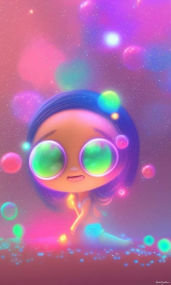Girl With Bubbly Eyes Wallpaper By Xrebelyellx