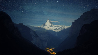 Night Mountain Wallpaper