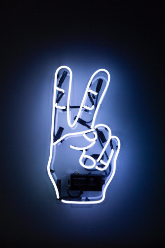 Neon Blue Aesthetic Wallpaper HD