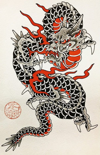Japanese Dragon Tattoo Stencils Wallpaper