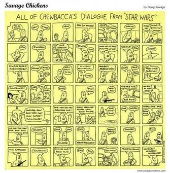 Adorable Comic Featuring Every Chewbacca Quote From Star Wars