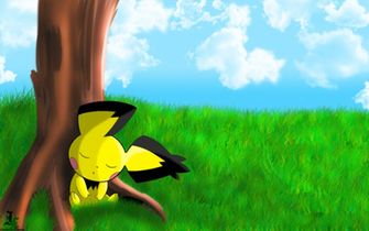 Sleeping Pichu Wallpaper By Jamalc157