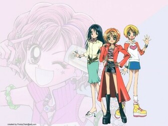 Chibi Pink Wallpaper Super Gals