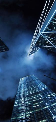Blue Night City Wallpaper On