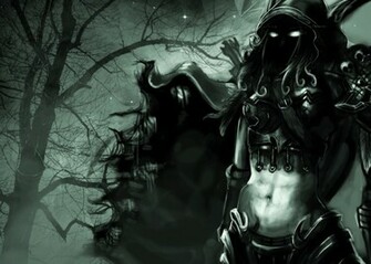 Trees Dark World Of Warcraft Fantasy Art Elves Elf Sylvanas