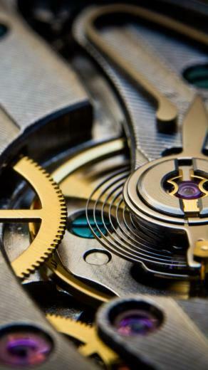 Mechanical Gears Movement Watch Time Wallpaper HD