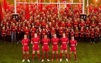 Welsh Rugby Fans Line Up Alongside Wales Heroes On The Pitch At
