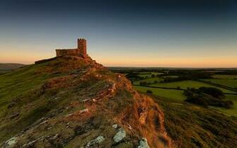 Desktop Wallpaper England Brentor West Devon Brent Tor Nature Sky