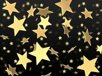 Golden Stars On Black Background Psdgraphics