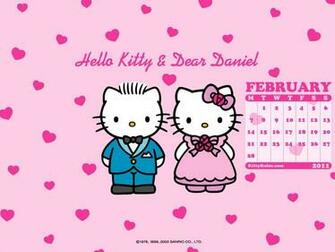 Wallpaper Hello Kitty Love