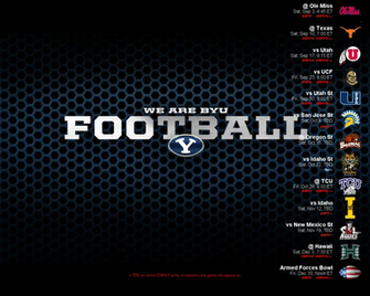Byu Football Schedule Wallpaper Byufam1 Cougarboard