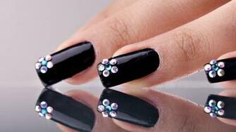 Blak Fingernails Nails Wallpaper