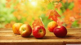 Fall Apples HD Desktop Wallpaper Fullscreen Mobile