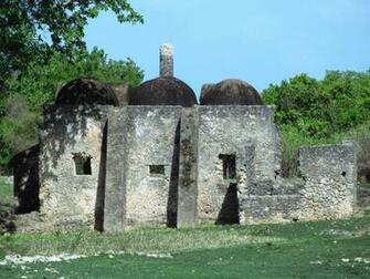 The Small Domed Mosque On Kilwa Kisiwani Island Tanzania Dates