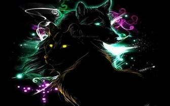 Neon Wolves Wallpaper HD Desktopinhq
