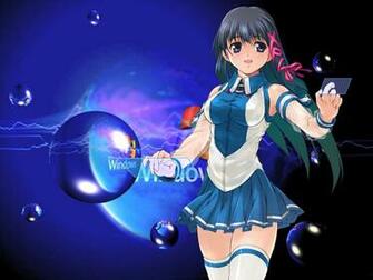 Anime Windows Girl Wallpaper