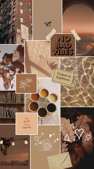 Brown Aesthetic Wallpaper Fotografie