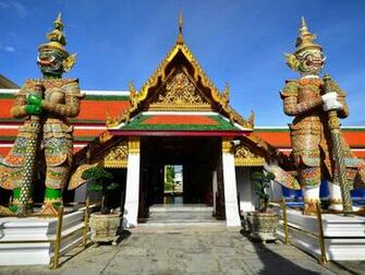 Demon Guardian In Wat Phra Kaew Grand Palace Bangkok