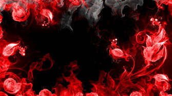 Abstract Smoke In Red Wallpaper