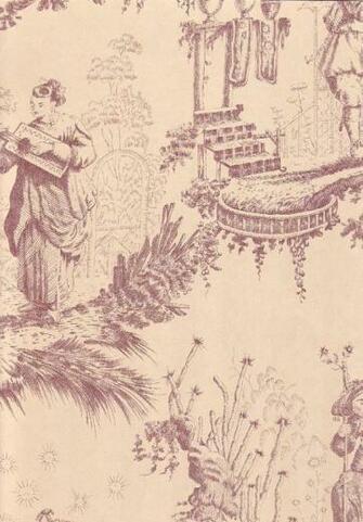 Chinese Toile Wallpaper
