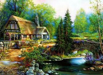 Beautiful Cottage Wallpaper