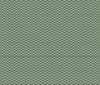 Thin Hunter Green And White Horizontal Chevron Striped Textured Fabric