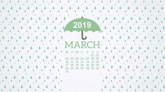 March Desktop Calendar Wallpaper