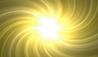 Abstract Yellow Wallpaper With The Sun White Light In Middle