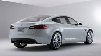 Location Home Cars Tesla Model S Rear Wallpaper