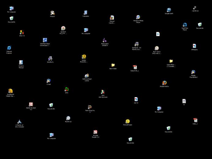 Fake Desktop Icons Wallpaper Background For